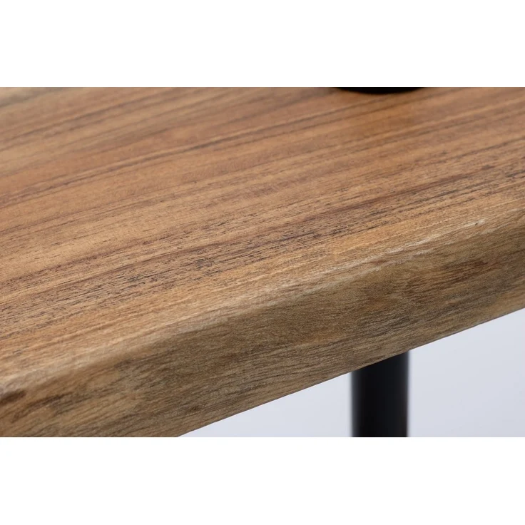 Spetebo Etagere Etagere natur - 42 x 35 cm, Akazien Holz, Metall, (Packung, 1 tlg), Holz Serviertablett mit 2 Etagen – Bild 2