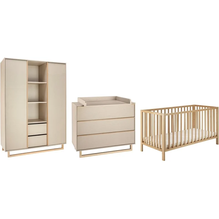 Schardt Kinderzimmer Set Terry 3-teilig Schrank Bett Wickelkommode mit Ansatz