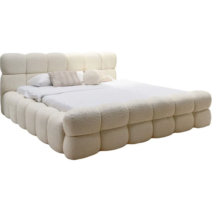 Compleo Polsterbett bubble, Designerbett 140/160/180/200 DALIA (TOPSELLER, Lattenrost mit Holzrahmen oder Metalrahmen), Wolkenbett, Cloud-Bett mit Bettkasten – Bild 2