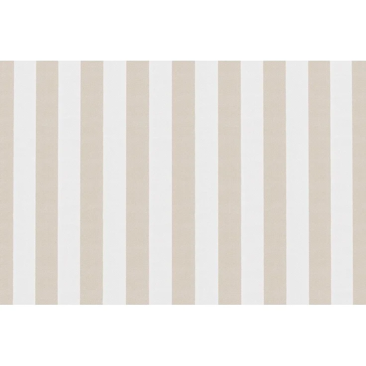 Gestreifter Gartenstuhl, weiß und beige – Bild 3
