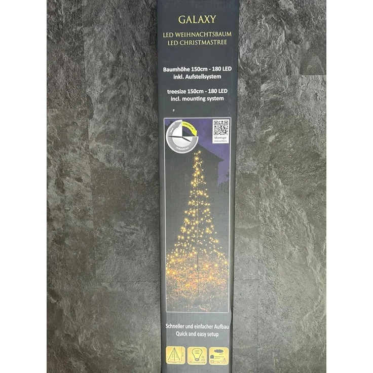 Galaxy LED-Tannenbaum 150 cm, 180 warmweiße LEDs, IP44 Timerfunktion – Bild 5