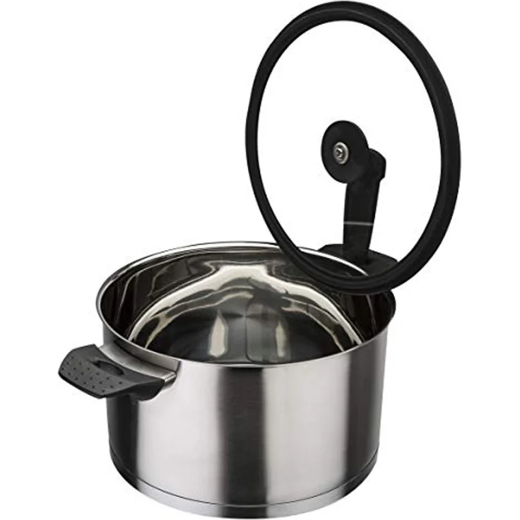 GSW Topf-Set APART, Edelstahl 18/8 (Set, 9-tlg, je 1 Fleischtopf 16/20/24 cm, 1 Stieltopf 16 cm), Induktion – Bild 4