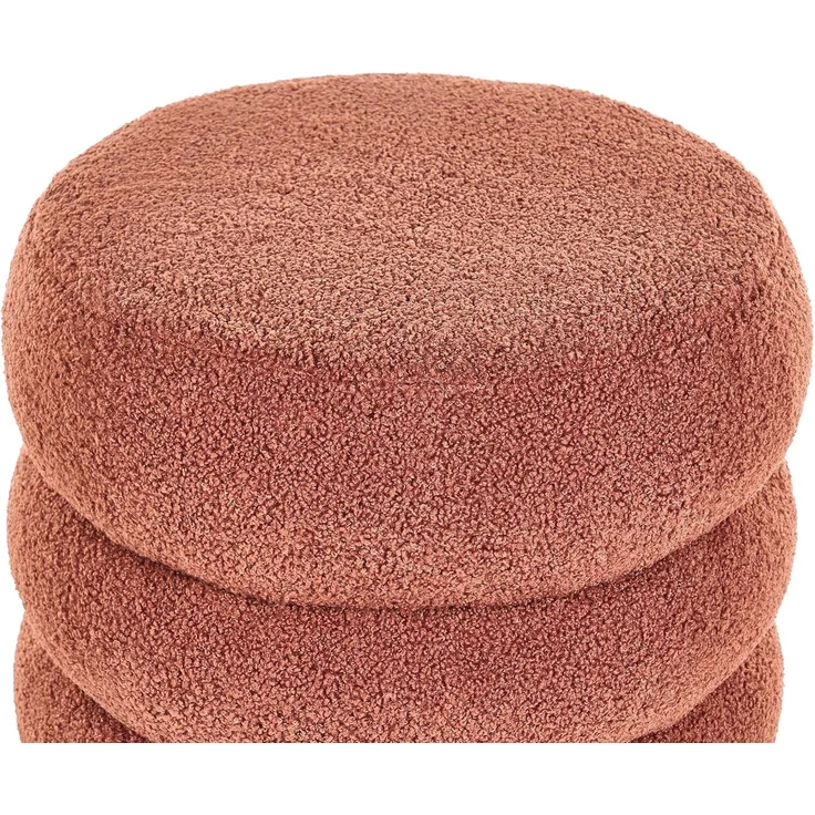 Pouf SUMPTER Bouclé Goldbraun – Bild 5