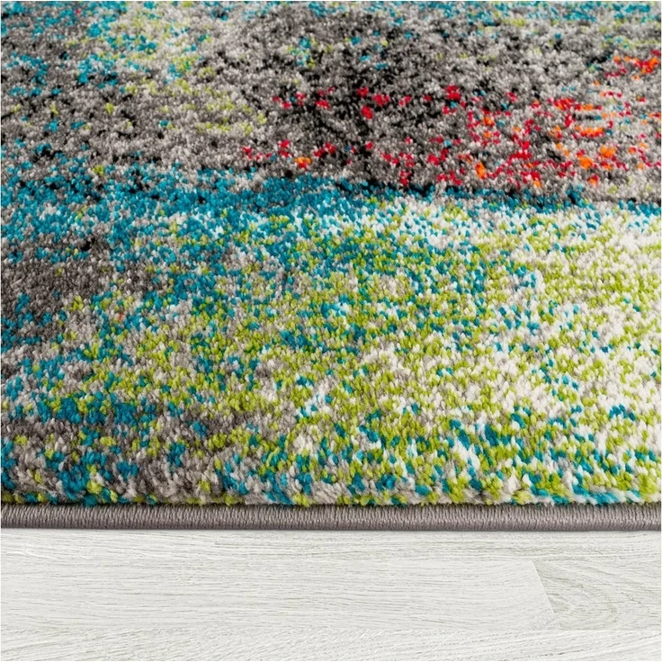 Paco Home Teppich Brillance 710, rechteckig, Höhe: 16 mm, Kurzflor, modernes Design, ideal im Wohnzimmer & Schlafzimmer – Bild 3