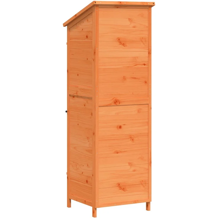 vidaXL Gartenschuppen Braun 59,5 x 56 x 176,5 cm Massivholz aus Fichte 42033447 – Bild 7