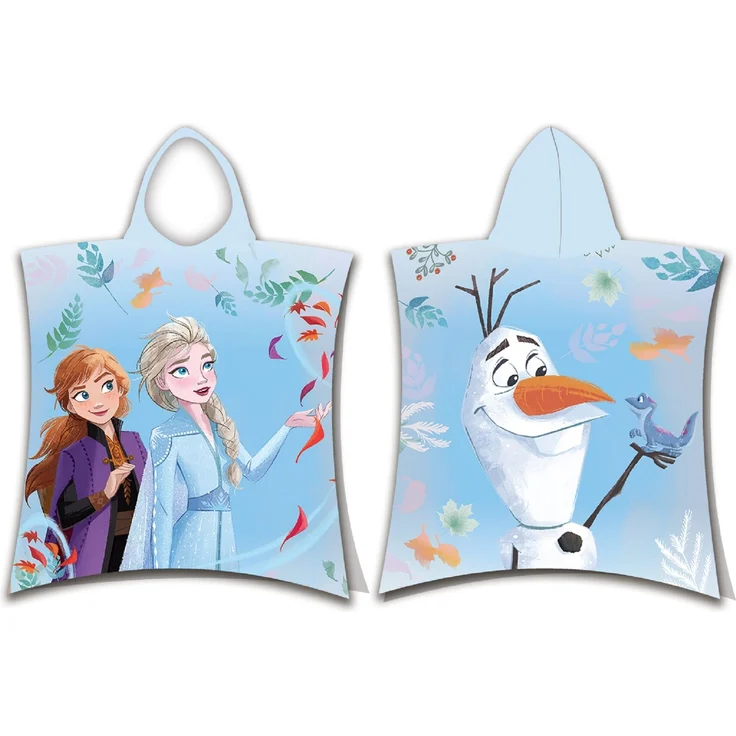 Disney Frozen Badeponcho für Kinder Hochwertiger Frottee aus 100 % Baumwolle – Bild 2