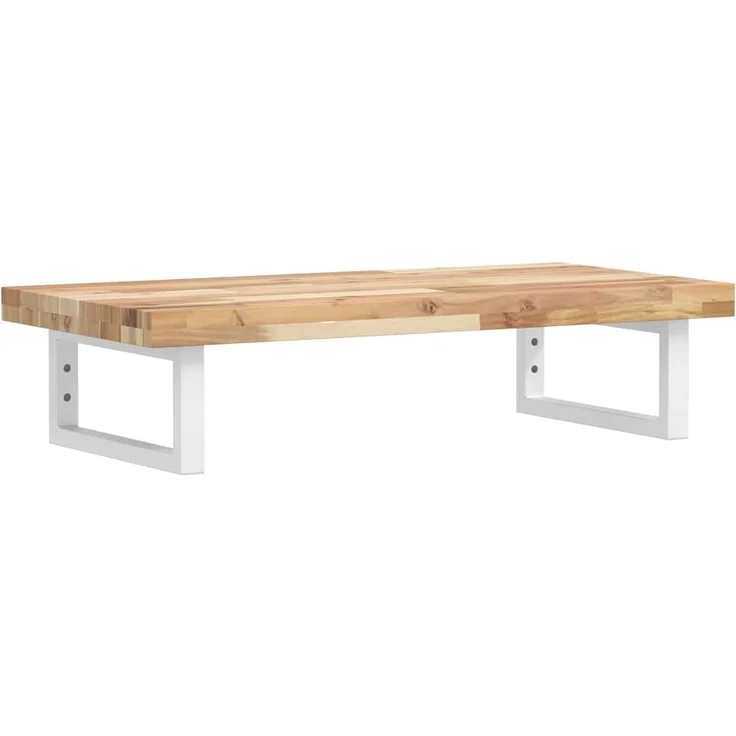 vidaXL Waschbeckenregal Wandmontage Stahl und Akazienholz 3302696 – Bild 1