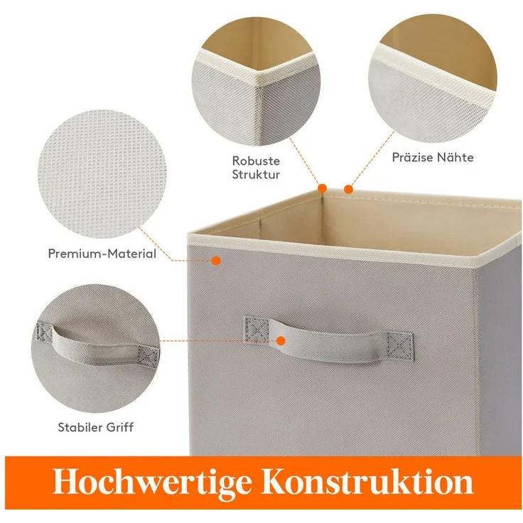 Lifewit Kleidersack 12 Stück Aufbewahrungswürfel, Aufbewahrungsbox aus Stoff – Bild 3