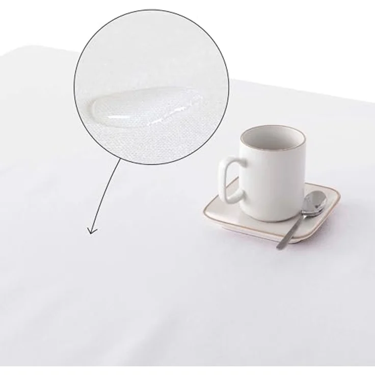 Belum Tischdecke, XL, fleckenabweisend, 100% geharzte Baumwolle, Tischdecke ohne Wachstuch, Tischdecke aus Baumwolle, wasserdicht, schmutzabweisend, flüssig, grün, 100x200 cm – Bild 7