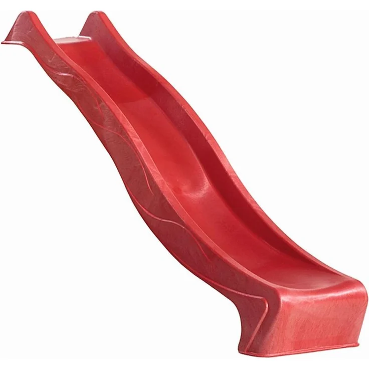 Karibu Kinderspielturm Lotti Satteldach Set naturbelassen mit Doppelschaukel ECO und Rutsche rot – Bild 6