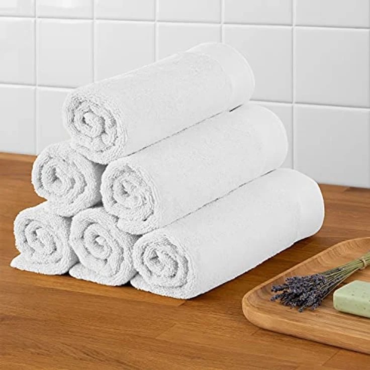 Blumtal Saunatuch, Weiß, Frottier, 80x200 cm, 2er Set, Oeko-Tex zertifiziert, 100% Baumwolle – Bild 5