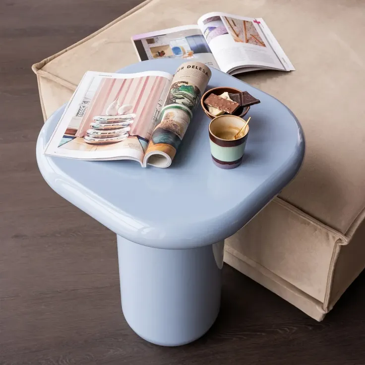 Beistelltisch Zava - MDF Hellblau – Bild 2