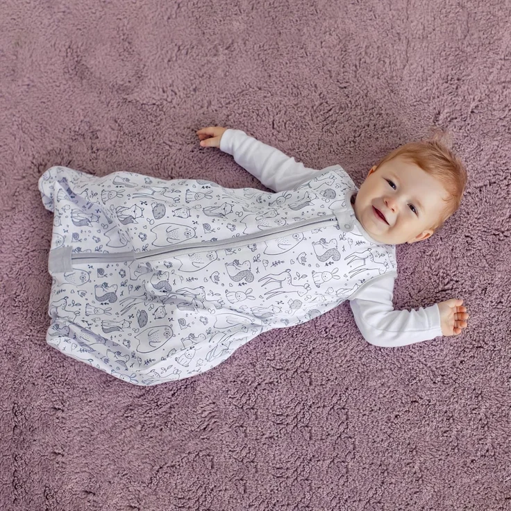 Mama Cheetah Baby Schlafsack 1.0 TOG, Bio-Baumwolle, Tragbare Babydecke, Schlafsack mit 2-Wege-Reißverschluss, Ganzjahres-Baby-Schlafsack, Kleinkind Junge Mädchen Neugeborenes – Bild 7