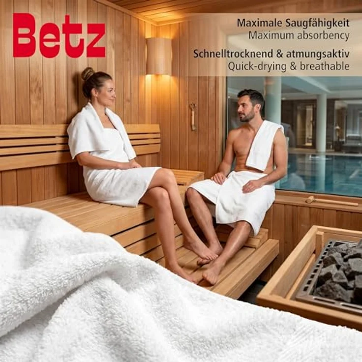 Betz Handtuch Set 5-TLG. Premium 1 Duschtuch 2 Handtücher 1 Gästetuch 1 Waschhandschuh, 100% Baumwolle – Bild 4