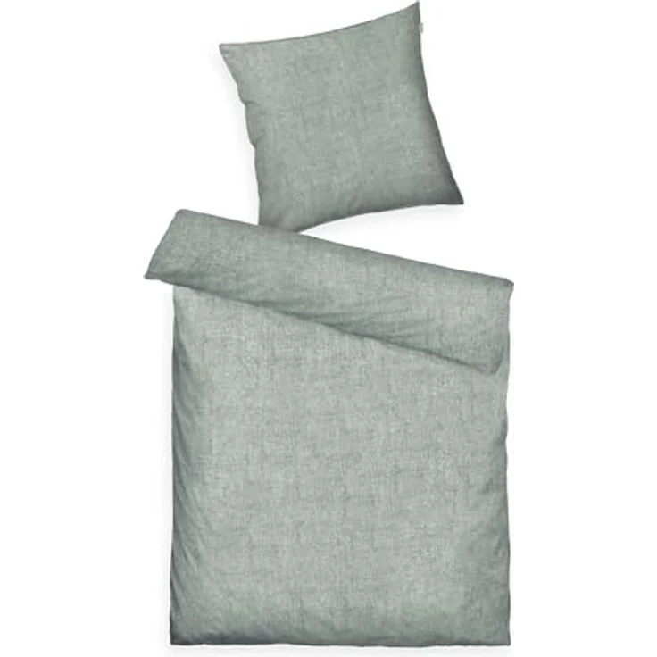 TOM TAILOR HOME Bettwäsche WOVEN MELANGE in Gr. 135x200cm oder 155x220cm, Flanell, 2 teilig, new bedroom, Doppelnaht am Kissen, gewebtes Label – Bild 2