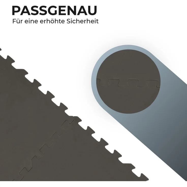Pool-Bodenschutzmatte, Unterlegmatte zum Schutz ihres Pools, 8 Stück ( 50x50x0,4 cm ) - 2m² - Robustes Stecksystem beliebig erweiterbar Anthrazit 50x50cm (16 Stück - 4m²) – Bild 7
