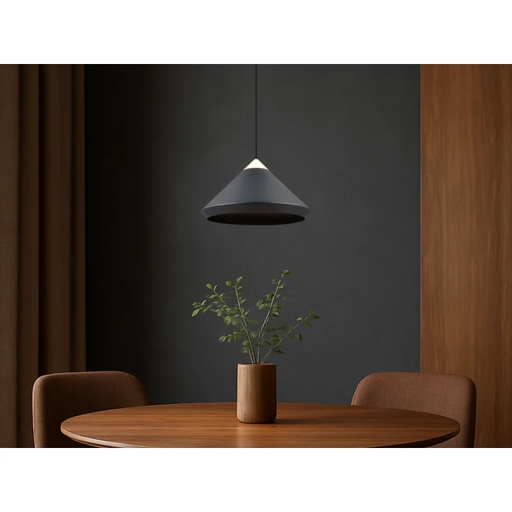 LED Pendelleuchte LAGUNA 1-flammig, höhenverstellbar, Schwarz Ø 30cm – Bild 6