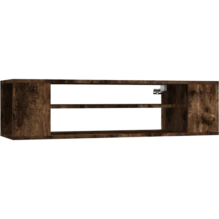 TV-Wandschrank, Fernsehschrank Räuchereiche 100x30x26,5 cm Holzwerkstoff – Bild 2