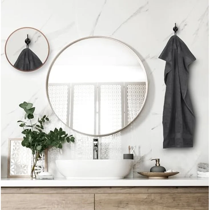 Utopia Towels Frottee Handtücher 50x100 cm, Grau, 6er Pack | Mit Aufhängeschlaufe, mittelgroße Badetücher, 100 % Baumwolle, weich und saugfähig, Handtuchset, Handtücher – Bild 3