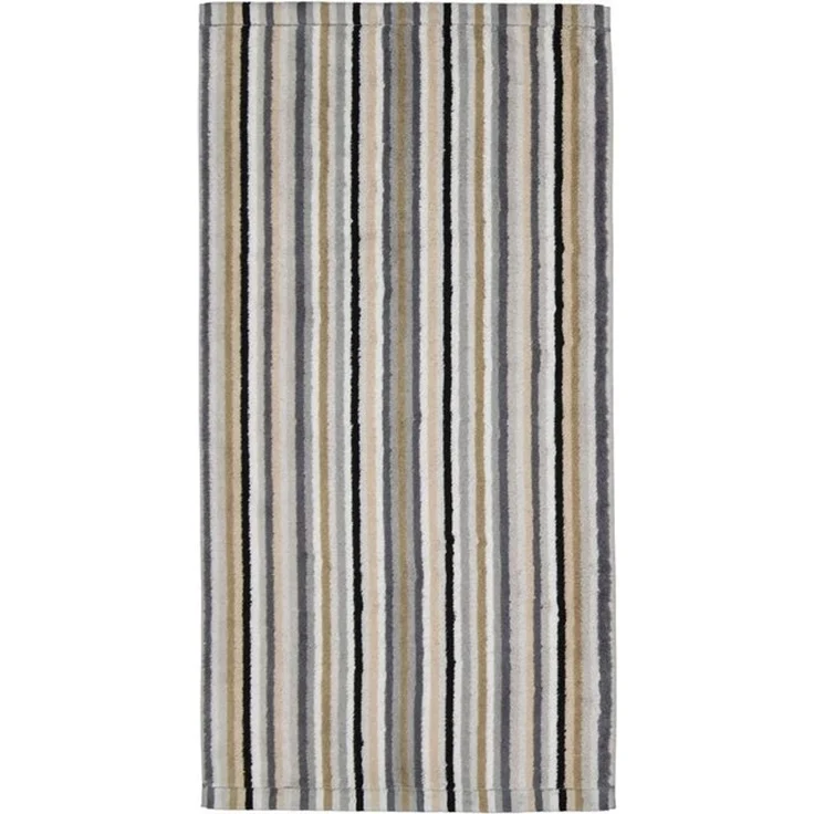 CAWÖ Handtuch - C Life Style Stripes, Walkfrottier Beige 50x100cm – Bild 4