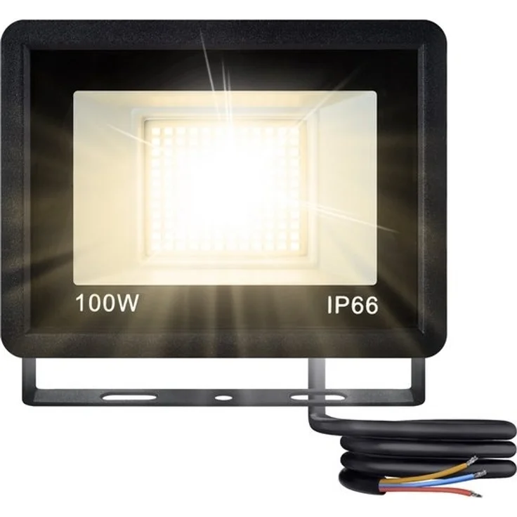 FIVMEN LED Flutlichtstrahler LED Strahler 5x100W Superhell LED Fluter Außenstrahler Aluminium, Scheinwerfer Licht für Garten, Garage, Hof oder Hote – Bild 4