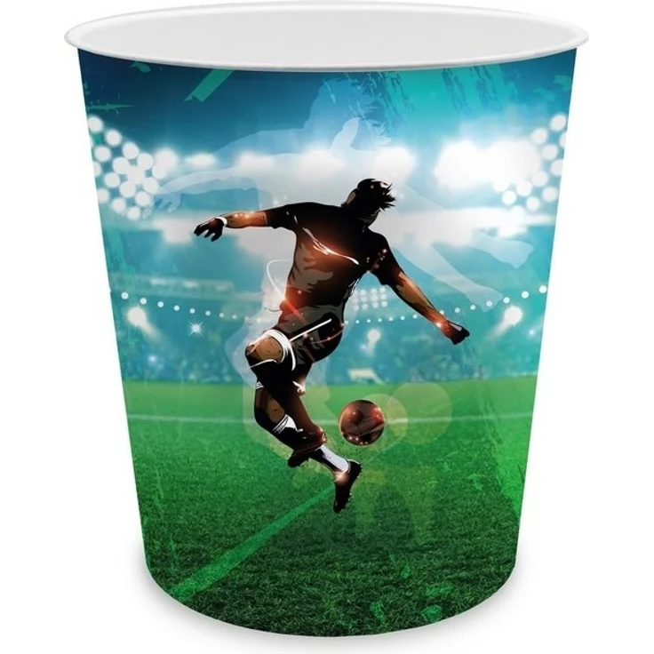 itenga Papierkorb itenga Papierkorb für Kinder - Motiv Fußballer - ca. 11 Liter – Bild 3