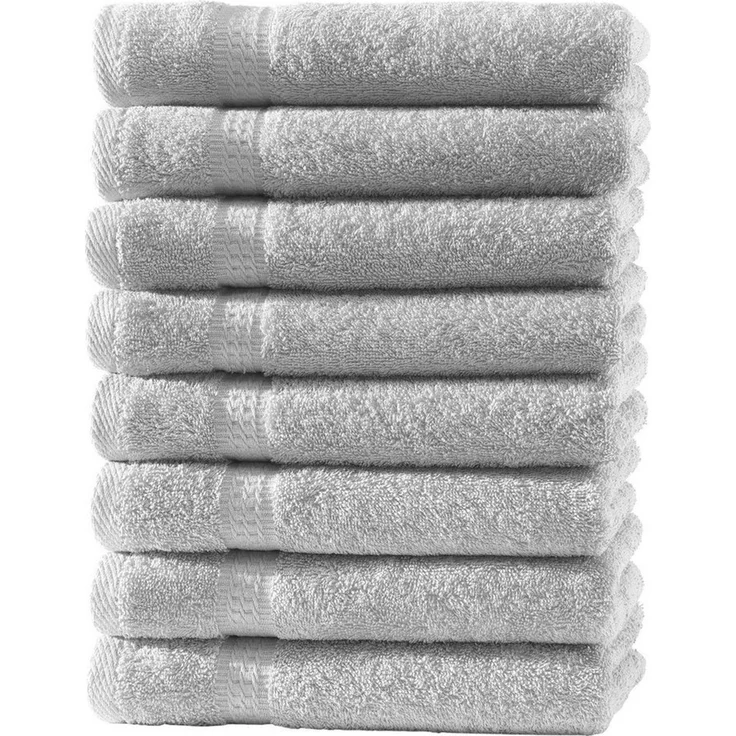 Hometex Premium Textiles Handtuch in Premium Qualität 500 g/m², Feinster Frottier-Stoff 100% Baumwolle, 8x Gästetuch, weich, saugfähig, extra schwer & flauschig - TEST BILD TOP MARKE 2025 – Bild 1