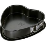 Dr. Oetker Küchenhelfer Springform in Herzform, Auslaufschutzboden, Antihaft, Backform