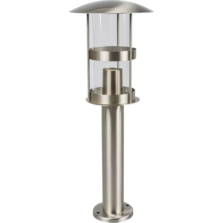 Lindby Außen-Stehlampe Noemi, Edelstahl Alu IP44, 1 x 60 W – Bild 1