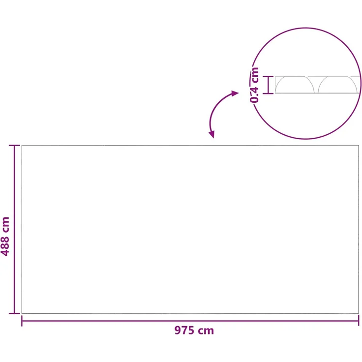 vidaXL Solar Poolabdeckung Hochwertig 975 x 488 cm 200 μm Quadratisch 42034559 – Bild 8