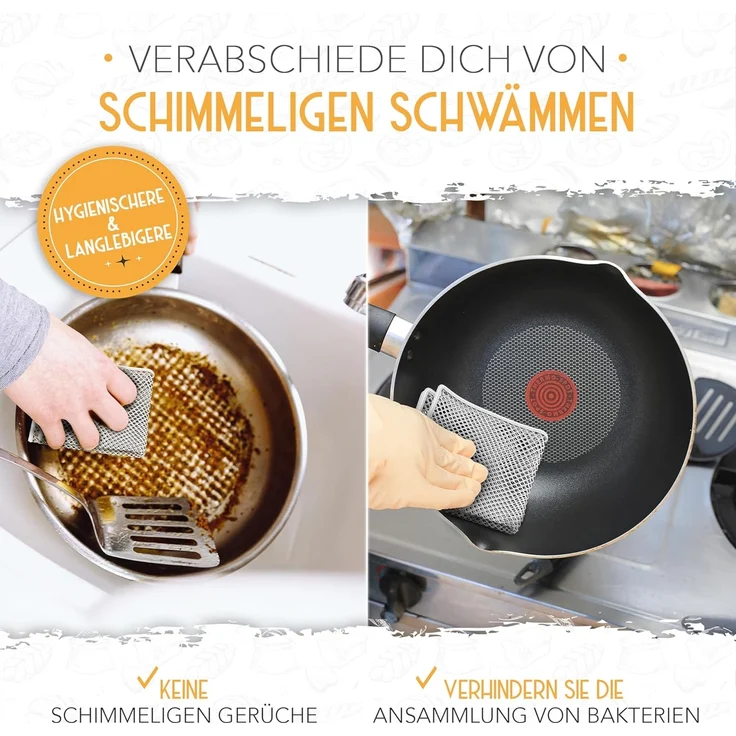 Krustenzauber Backmatte Zubehör - Brotschlingen, Schneebesen, Backmatte, Teig Reinigungstücher, 2x Teigreinigungstuch – Bild 6