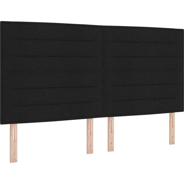 vidaXL Aufbewahrungsbett mit Matratze Schwarz 180 x 200 cm Stoff 3459458 – Bild 4