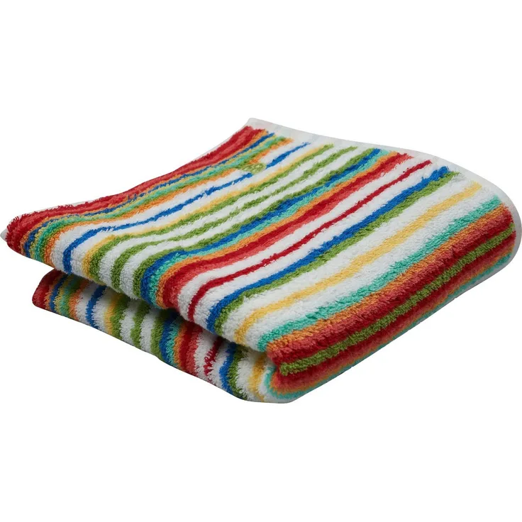 ROSS Handtuch Vita, Frottier (2-St), mit Streifen und gesticktem ROSS-Emblem