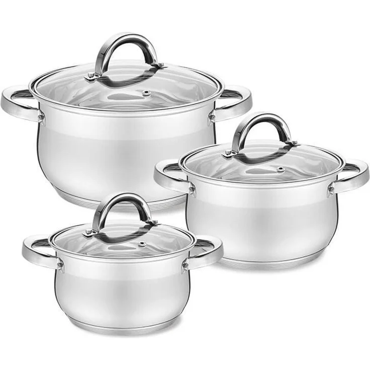 Maestro Maestro 6-teiliges Kochgeschirr-Set 1,8 l 2,5 l 3,5 l MR35226MXXA