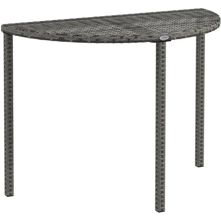 Outsunny Beistelltisch Balkontisch Garten Couchtisch (Tisch, 1-St, Balkontisch), Metall Grau 100 x 50 x 74 cm – Bild 4