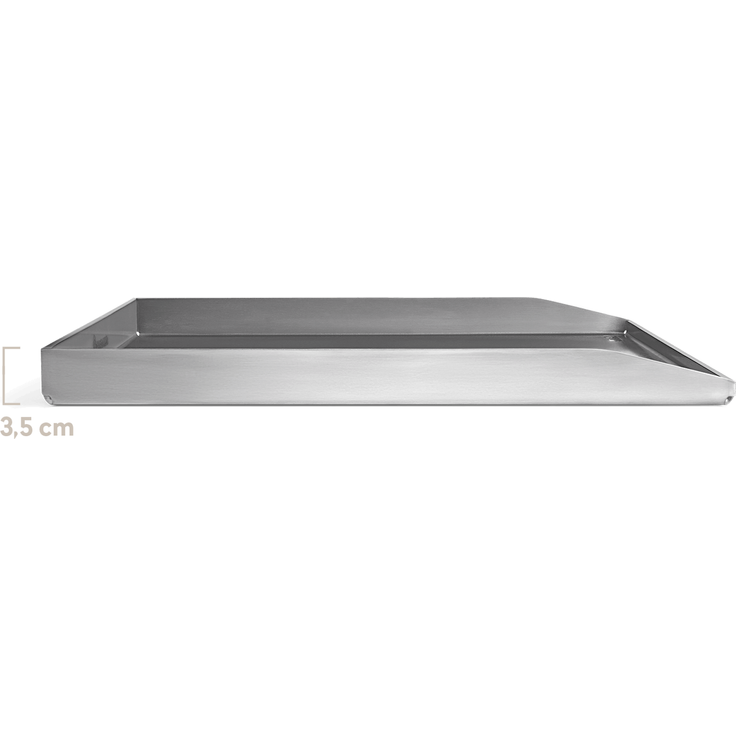 BURNHARD® Plancha Grillplatte Edelstahl für Gasgrill Fred Serie, spülmaschinenfest - 41,5 x 23,5 x 3,5 cm - Multi-Color - #944503 – Bild 5
