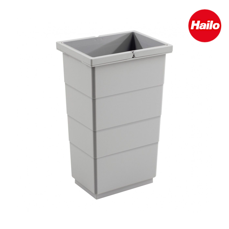 Hailo Inneneimer 1122229 hellgrau 10 Liter Mülleimer Zargen-Cargo Abfallsammler – Bild 2
