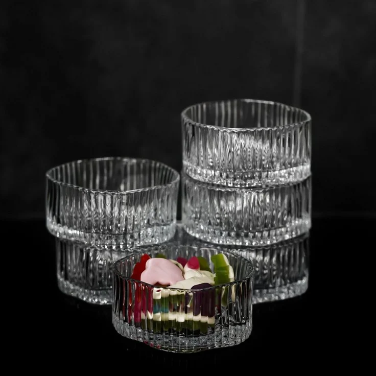 Almina Schale Terra Buccia Glasschalen 6-teilig - Dessert-, Snack- & Servierschalen, Glas, (Packung, 6-tlg) – Bild 3
