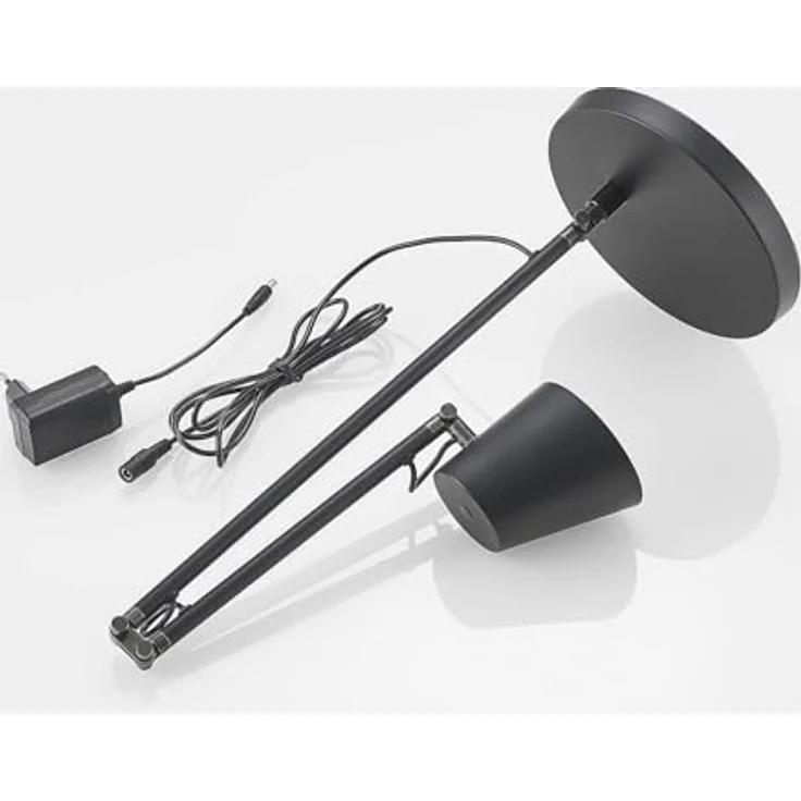 Lucande LED-Schreibtischlampe Tarris, dimmbar, Höhe 46 cm, schwarz – Bild 8