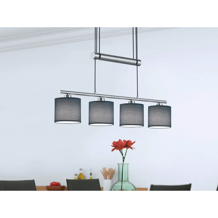 Pendelleuchte Pendellampe Leuchte Lampe Deckenlampe GARDA 40 W grau
