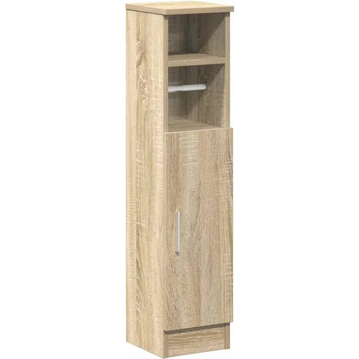 vidaXL Badezimmerschrank mit Rollenhalter Sonoma-Eiche 20,5x22x90 cm 858499 – Bild 2