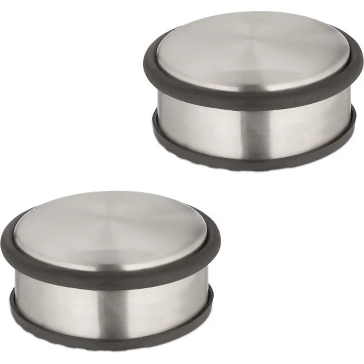 Relaxdays Edelstahl Türstopper im 2er Set
