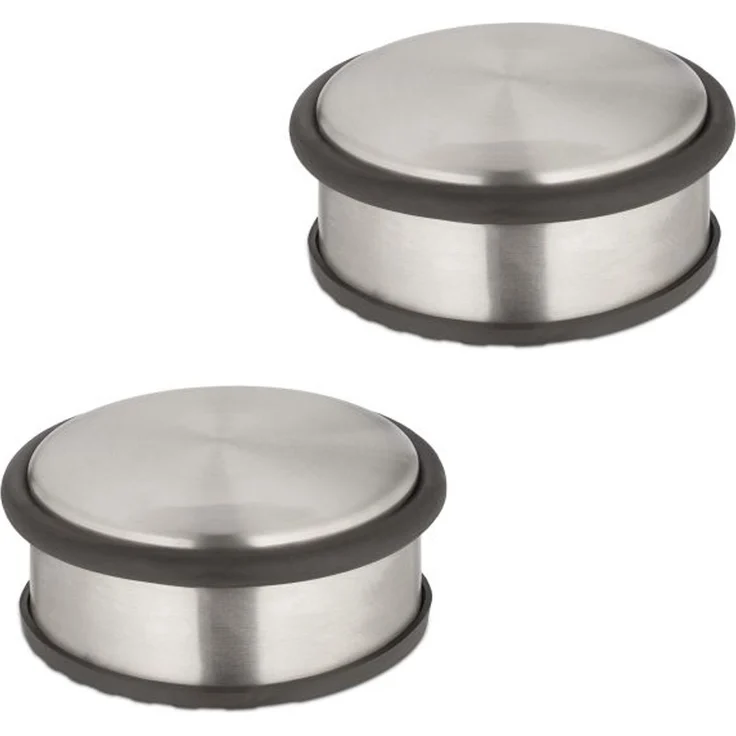 Relaxdays Edelstahl Türstopper im 2er Set – Bild 1