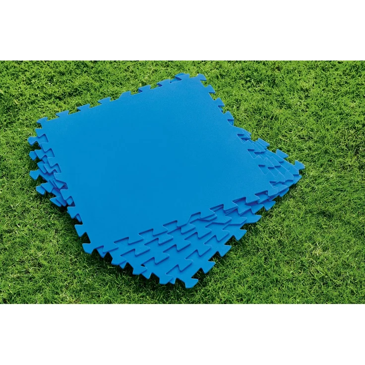 Bestway Pool-Bodenschutzfliesen Set 9 Stück á 50 x 50 cm, blau – Bild 7