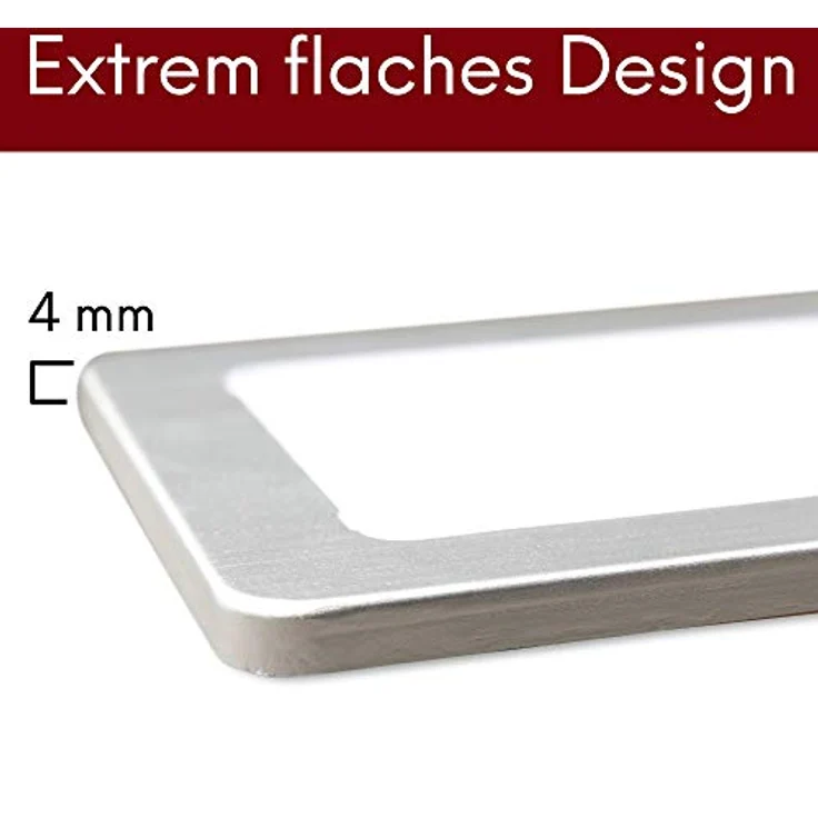 kalb LED Unterbauleuchte Silber 5W - sehr flache Küchenleuchte mit Touch-Dimmfunktion, 2er Set neutralweiß, neutralweiss – Bild 3