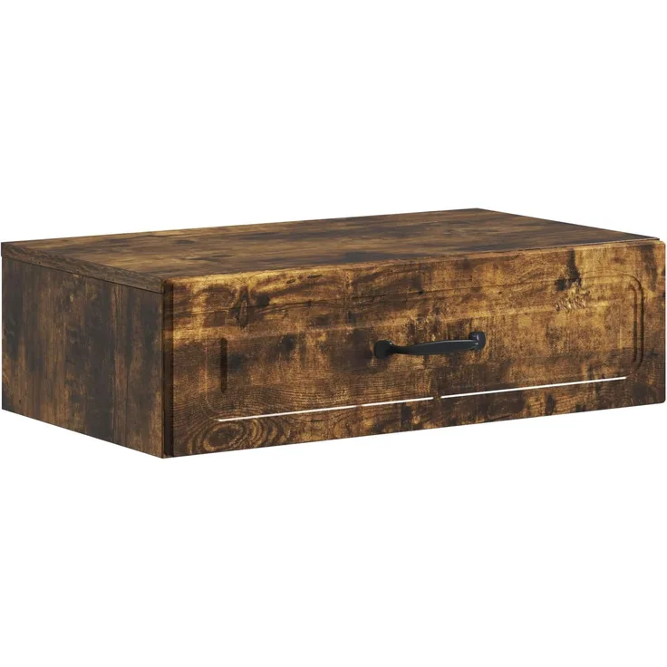 vidaXL Wandmontierter Beistelltisch Geräucherte Eiche Holzwerkstoff 899340