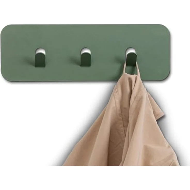 XORA 'TILLY' Leiste, Metall schilf, 30 x 10 x 3 cm, mit 3 Haken – Bild 1
