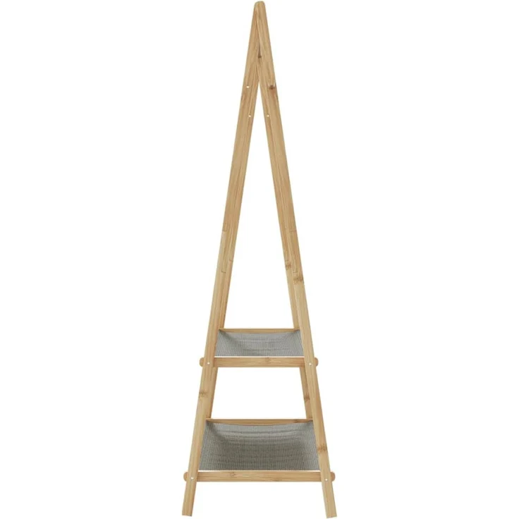 vidaXL Kleiderständer mit Ablagen 96x45,5x150,5 cm Bambus 4008910 – Bild 5