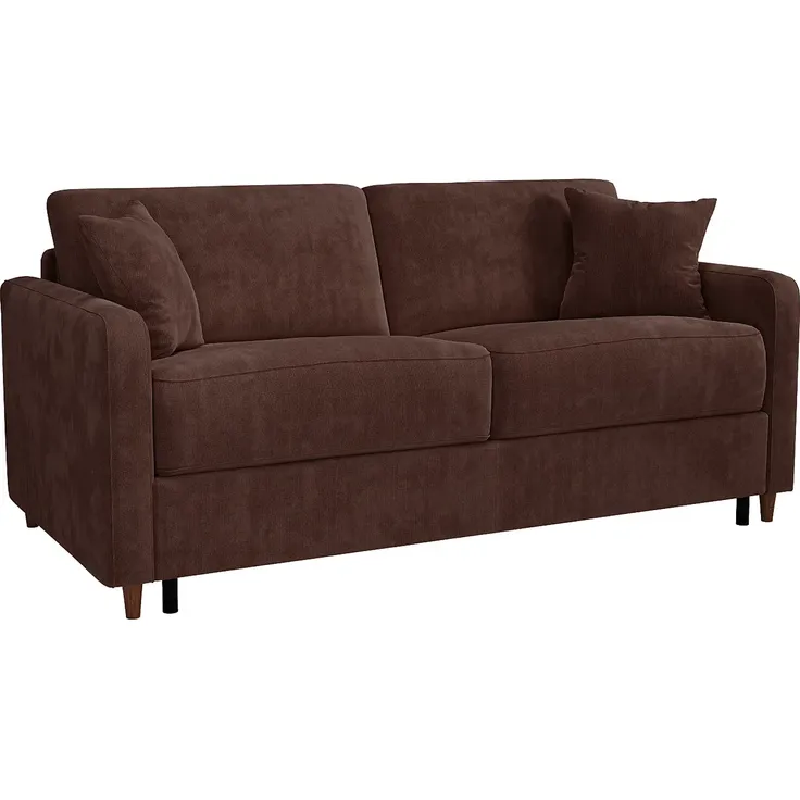 Vente-unique - MASITIA - Schlafsofa - Holz, Platte - Holz - Braun - 180 x 95 x 90 cm