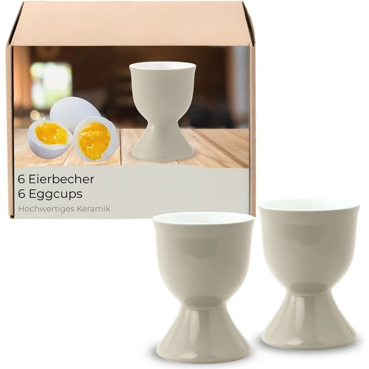 matches21 HOME & HOBBY Eierbecher, (6-tlg), Spülmaschinenfeste Eierhalter für Frühstückstisch – Bild 5